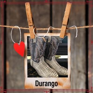 DURANGO BIG KID TAN SNAKE PRINT COWBOY BOOT